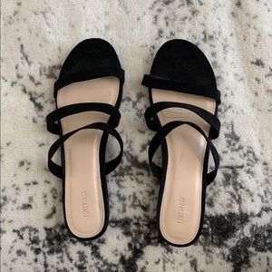 Black Strap Sandals